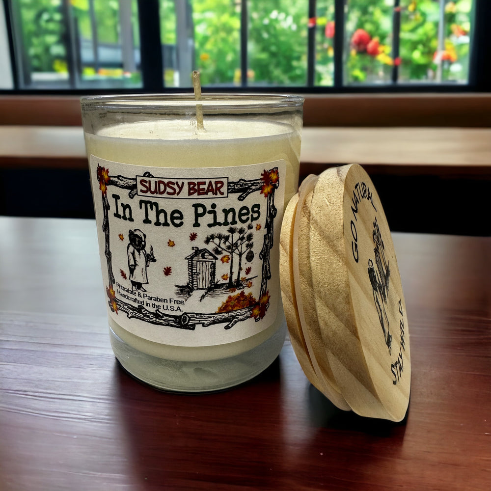 IN THE PINES ALL-NATURAL CANDLE – SUDSY BEAR SOAP COMPANY